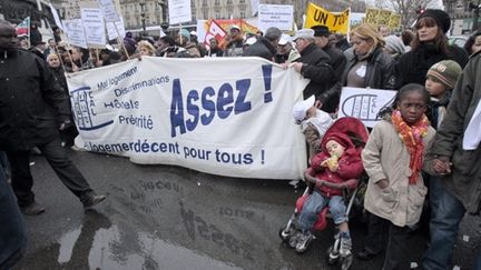 Manifestation contre les expulsions locatives (AFP/JACQUES DEMARTHON)