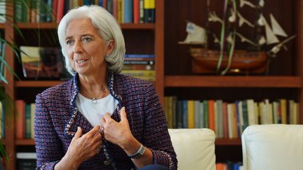 Christine Lagarde, le 27 juin 2013 &agrave; Washington (Etats-Unis). (MANDEL NGAN / AFP)