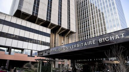 L'entrée de l'hôpital Bichat, à Paris, le 29 janvier 2020. (CHRISTOPHE ARCHAMBAULT / AFP)