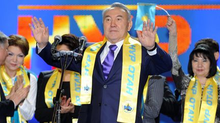 Le président du Kazakhstan Noursoultan Nazarbaïev qui vient de démissionner. (STANISLAV FILIPPOV / AFP)