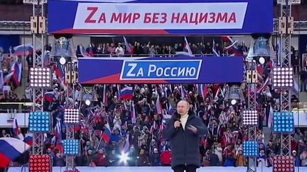 Guerre en Ukraine : Vladimir Poutine donne un grand show patriotique dans le plus grand stade de Russie (FRANCE 2)
