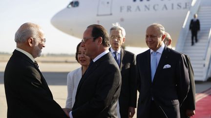  (François Hollande est arrivé vendredi matin en Irak © REUTERS/Thaier Al-Sudani)