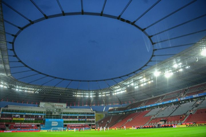 Stadion Köln, stade dans lequel se déroulera la finale de la Ligue Europa 2020 (INA FASSBENDER / AFP)