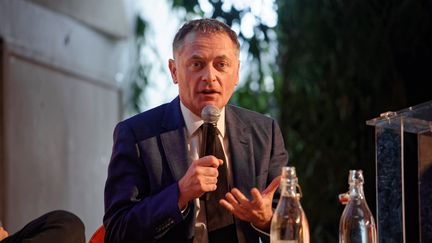 Le maire Les Républicains de La Garenne-Colombes (Hauts-de-Seine), Philippe Juvin, prend la parole lors d'un rassemblement du Printemps républicain le 30 novembre 2019, à Paris. (DANIEL PIER / NURPHOTO / AFP)