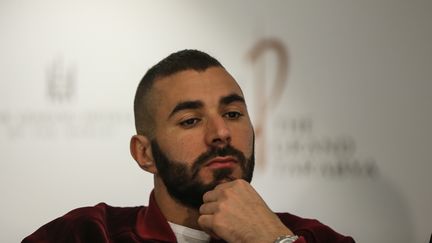 Karim Benzema, le 12 novembre 2016, à Istanbul (Turquie).&nbsp; (SALIH ZEKI FAZLIOGLU / AFP)