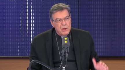 Monseigneur Michel Aupetit, archevêque de Paris, invité du "8.30 franceinfo", mardi 1er octobre 2019.&nbsp; (FRANCEINFO / RADIOFRANCE)