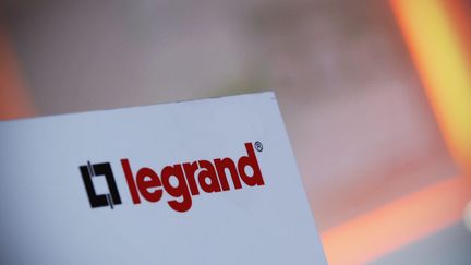 Le logo Legrand. (THOMAS PADILLA / MAXPPP)