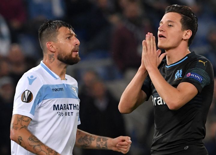 L'attaquant marseillais Florian Thauvin (TIZIANA FABI / AFP)