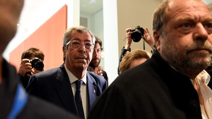 Le maire de Levallois-Perret Patrick Balkany arrive à son procès, le 13 mai 2019 à Paris. (BERTRAND GUAY / AFP)