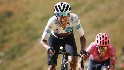 Le Colombien Egan Bernal de l'équipe Ineos, lors de de la 13e étape de la 107ème édition du Tour de France, le 11 septembre 2020 (photo d'illustration).&nbsp; (BENOIT TESSIER / AFP)