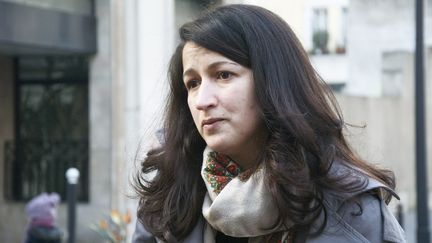 La journaliste de "Charlie Hebdo"&nbsp;Zineb El Rhazoui, le 11 f&eacute;vrier 2015 &agrave; Paris. (PATRICE PIERROT / CITIZENSIDE.COM / AFP)