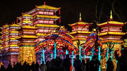 Festival des Lanternes de Gaillac, dans le Tarn. 
 (ERIC CABANIS / AFP)