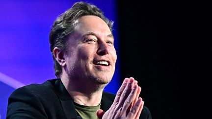 Elon Musk lors d'une conférence à Los Angeles le 6 mai 2024. (FREDERIC J. BROWN / AFP)