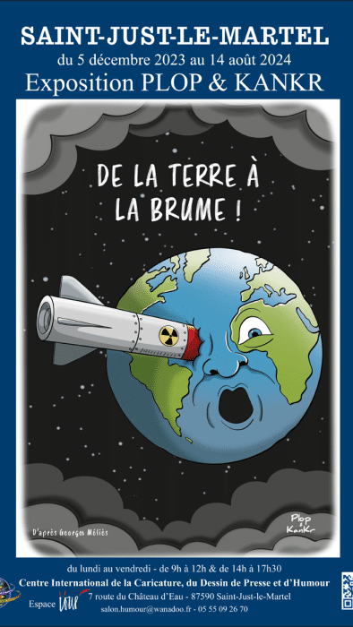 Affiche de l'exposition "De la Terre à la brume !". (PLOP & KANKR)