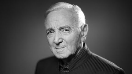 Charles Aznavour à la veille d'une tournée de 12 concerts (16 novembre 2017)
 (Joël Saget / AFP)