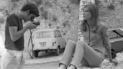 Roger Kasparian et Françoise Hardy dans les années soixante, sur la côte d'Azur.
 (Archives Kasparian)