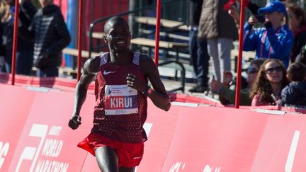 Kirui à l'arrivée du marathon de Chicago (TASOS KATOPODIS / GETTY IMAGES NORTH AMERICA)