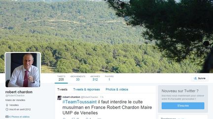 Capture d'&eacute;cran du compte Twitter de Robert Chardon. (TWITTER)