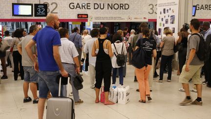 &nbsp; (Le trafic reprend ce mercredi à la Gare du Nord à Paris © MATTHIEU ALEXANDRE / AFP)