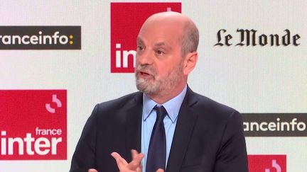 Jean-Michel Blanquer, le 13 février 2022, sur franceinfo. (FRANCEINFO / RADIOFRANCE)