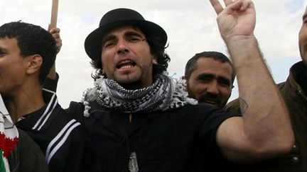 Vittorio Arrigoni en mars 2010 à Khan Younis. Le militant italien a été enlevé et tué à Gaza le 14 avril 2011 (AFP / Saïd Khatib)