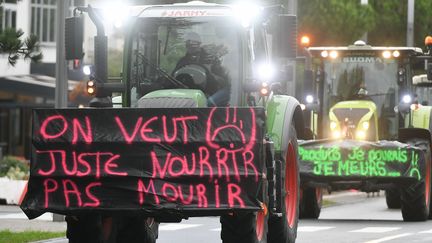 Manifestation des agriculteurs. Photo d'illustration. (FRANCK DUBRAY / MAXPPP)