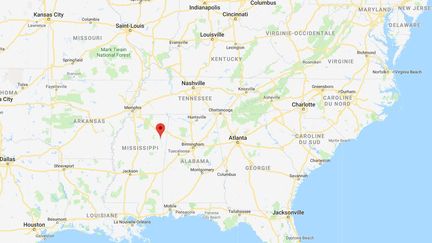 Les faits se sont déroulés à Monroe, dans l'Etat du Mississippi (Etats-Unis). (GOOGLE MAPS)