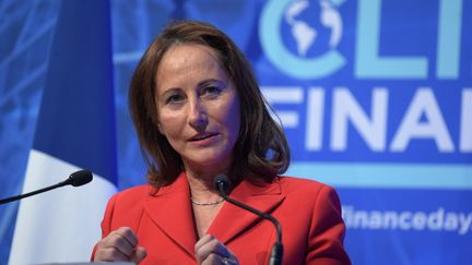 Ségolène Royal, le 11 décembre 2017, au One Planet Summit de Paris. (ERIC PIERMONT / AFP)