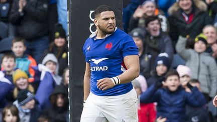 Mohamed Haouas a été convoqué dans la liste élargie du&nbsp;XV de France&nbsp;avant le troisième match du Tournoi des six nations face à l'Ecosse.&nbsp; (BRUCE WHITE / COLORSPORT / AFP)