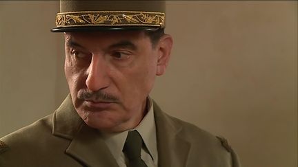 Samuel Labarthe en Charles De Gaulle (M. Meyer / France Télévisions)