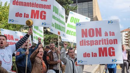 Manifestation de médecins à Lyon le 6 octobre 2015. (CITIZENSIDE/FRANCK CHAPOLARD / CITIZENSIDE.COM)