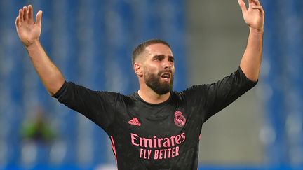 Daniel Carvajal, le latéral du Real Madrid. (ANDER GILLENEA / AFP)