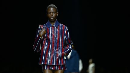 Gucci printemps-été 2024 à la Milan Fashion Week, le 22 septembre 2023 (GABRIEL BOUYS / AFP)