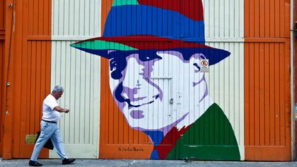 Graffiti de Carlos Gardel à Buenos Aires en Argentine. (Illustration) (LUIS DAVILLA / COVER / GETTY IMAGES)