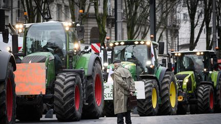 Farmers demonstrate in Nantes (Loire-Atlantique), January 25, 2024. (LOIC VENANCE / AFP)