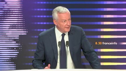 Bruno Le Maire sur franceinfo, le 7 septembre 2023. (FRANCEINFO / RADIOFRANCE)