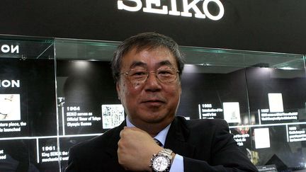 En février 2012, Susumu Kawanishi, président des montres Seiko, à Mumbai en Inde. La marque lançait une collection exclusive de montres de luxe.&nbsp; (GETTY IMAGES / THE INDIA TODAY GROUP)