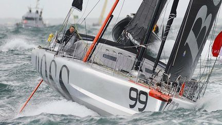 Alex Thomson (Hugo Boss) (JEAN-SEBASTIEN EVRARD / AFP)