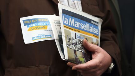 L'édition de "La Marseillaise"&nbsp;du 24 novembre 2014. (ANNE-CHRISTINE POUJOULAT / AFP)