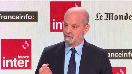 Jean-Michel Blanquer, sur franceinfo, le 13 février 2022. (FRANCEINFO / RADIOFRANCE)