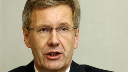 Le pr&eacute;sident allemand, Christian Wulff, &agrave; Berlin (Allemagne), le 20 janvier 2012. (MICHAEL SOHN / AP / SIPA)