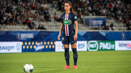 Sara Dabritz et ses coéquipières du PSG affrontent Arsenal pour une place en demi-finales de Ligue des Champions. (ANTOINE MASSINON / A2M SPORT CONSULTING)