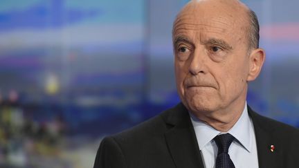 Alain Juppé sur le plateau de TF1, le 23 novembre 2016 (LIONEL BONAVENTURE / AFP)