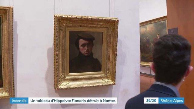 Portrait peintre lyonnais Hippolyte Flandrin