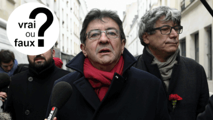 &nbsp; (Jean-Luc Mélenchon dit-il vrai sur les coalitions gauche/droite en Europe ? © Maxppp)