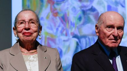 Martine et Léon Cligman heureux donateurs de leur collection aux Pays de la Loire
 (PHOTOPQR/OUEST FRANCE/MAXPPP)