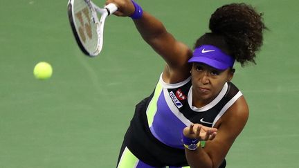 Naomi Osaka durant son quart de finale de l'US Open 2020 contre Shelby Rogers (MATTHEW STOCKMAN / GETTY IMAGES NORTH AMERICA)