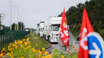  (Blocage de la zone industrielle de Cestas, près de Bordeaux le 18 mai dernier © MaxPPP)