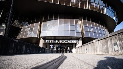 L'entrée de la&nbsp;Cité Judiciaire de Rennes, le 23 septembre 2019. Photo d'illustration. (LOIC VENANCE / AFP)