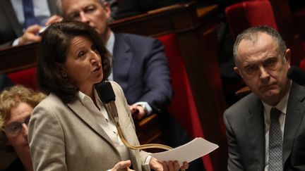 La ministre de la Santé, Agnès Buzyn, le 6 mars 2019 à l'Assemblée nationale. (KENZO TRIBOUILLARD / AFP)